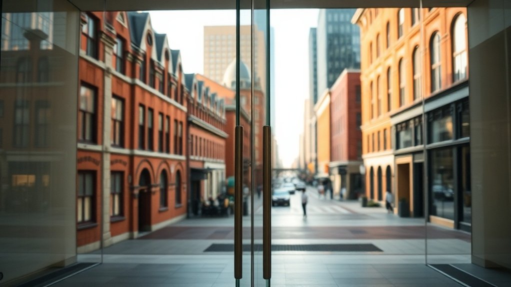 Glass Doors East Street Market