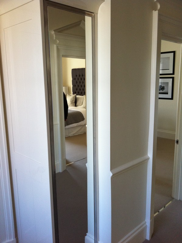 Full-length wardrobe mirror fitted in Walworth home